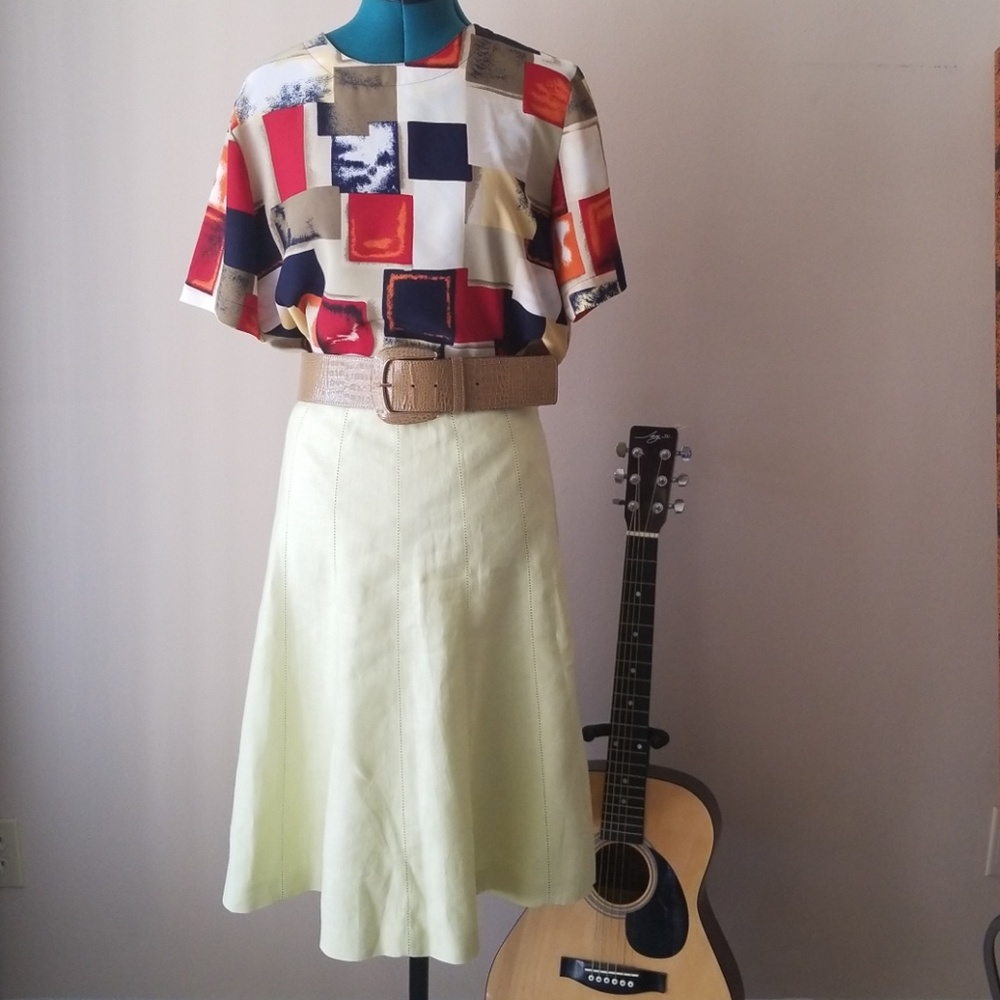 NWT Talbots Linen Skirt